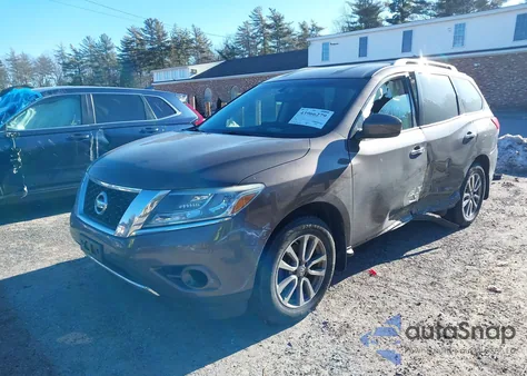 2015 Nissan Pathfinder S из США, поврежденный, VIN 5N1AR2MM0FC723353